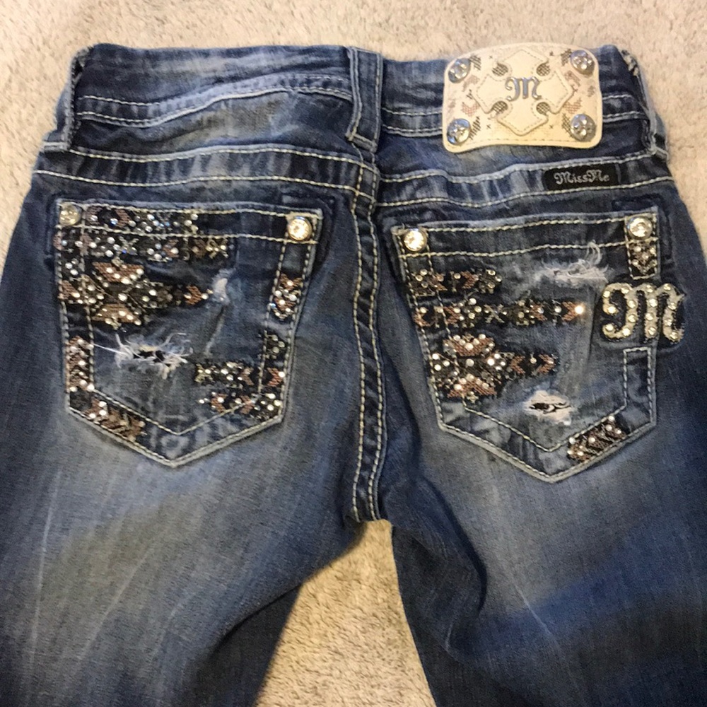 Size 24 miss me boot cut jeans